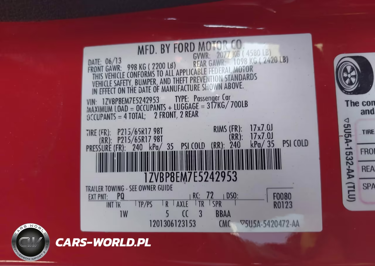 2014 Ford Mustang V6 VIN:1ZVBP8EM7E5242953 - 9