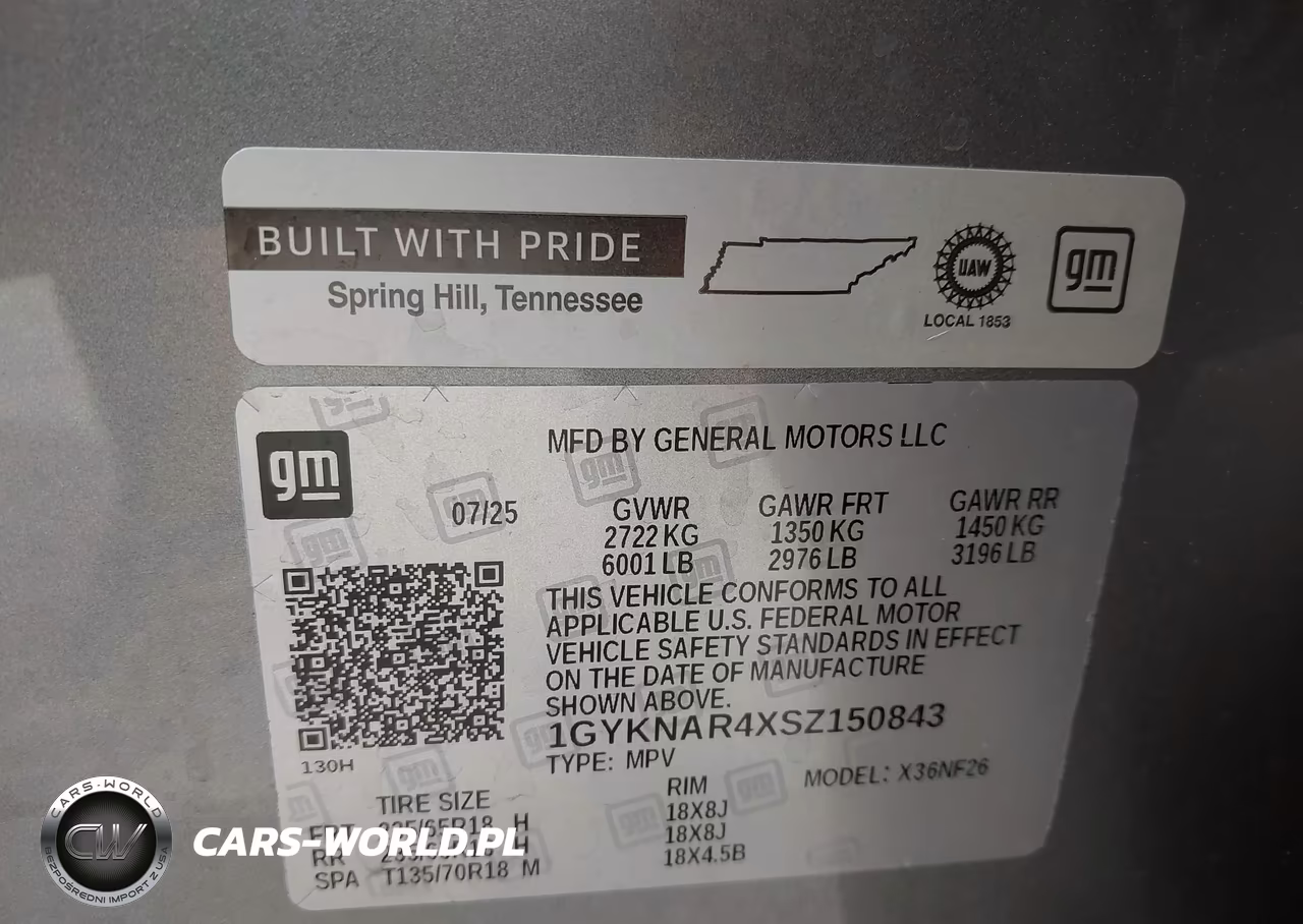 2025 Cadillac Xt5 Fwd Luxury VIN:1GYKNAR4XSZ150843 - 9