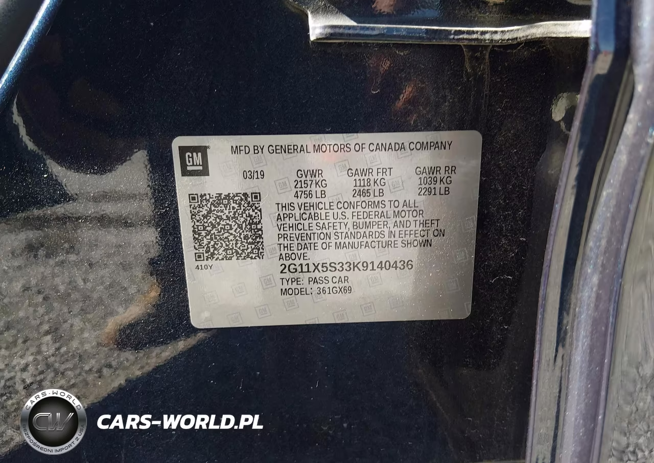 2019 Chevrolet Impala Ls VIN:2G11X5S33K9140436 - 9