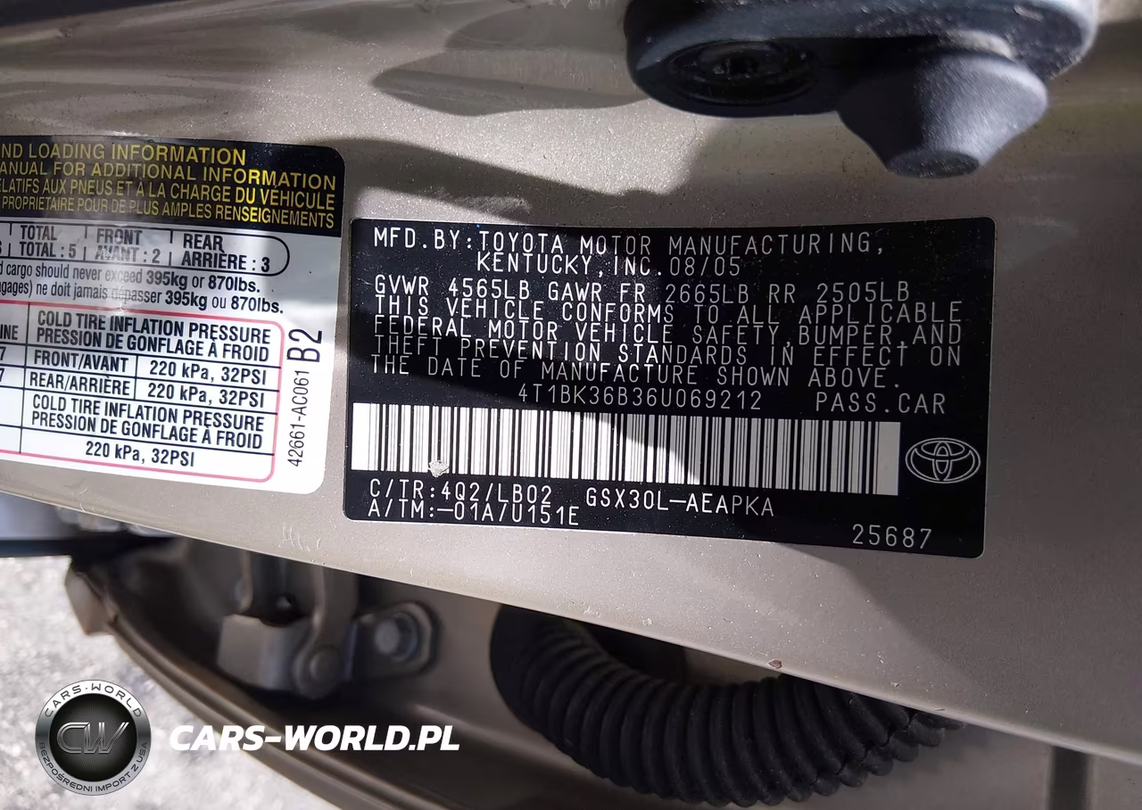 2006 Toyota Avalon Limited VIN:4T1BK36B36U069212 - 9