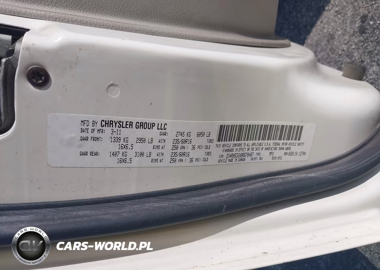 2011 Dodge Grand Caravan Crew VIN:2D4RN5DGXBR678487 - 9