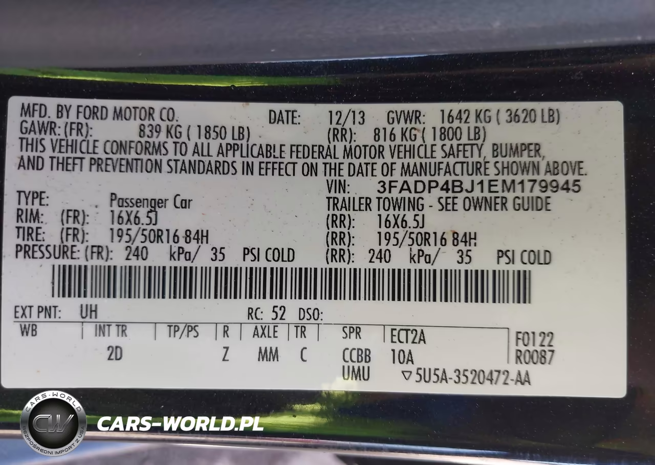 2014 Ford Fiesta Se VIN:3FADP4BJ1EM179945 - 9
