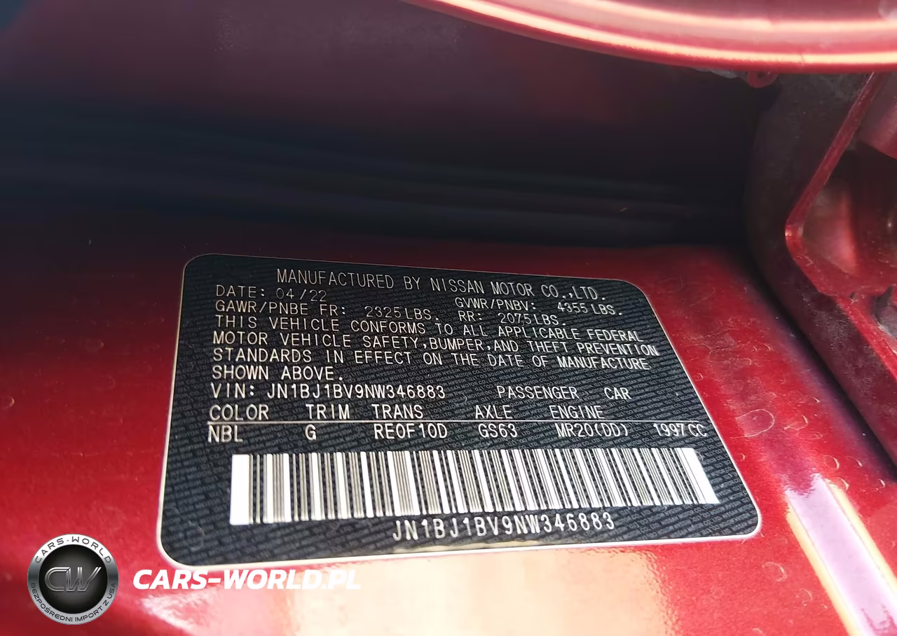 2022 Nissan Rogue Sport Sv Fwd Xtronic Cvt VIN:JN1BJ1BV9NW346883 - 9