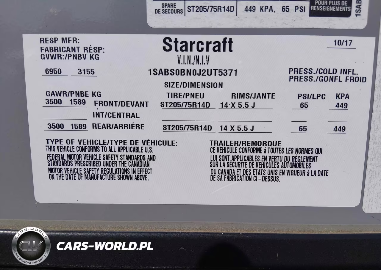 2018 Starcraft Launch Travel Trailer VIN:1SABS0BN0J2UT5371 - 9