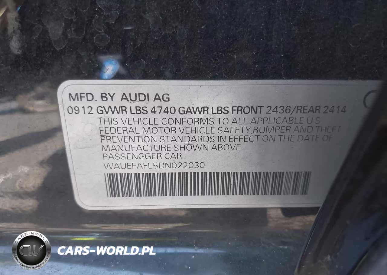 2013 Audi A4 2.0T Premium VIN:WAUEFAFL5DN022030 - 9