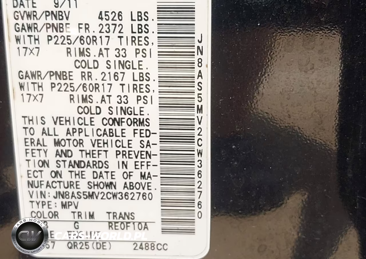 2012 Nissan Rogue Sv VIN:JN8AS5MV2CW362760 - 9