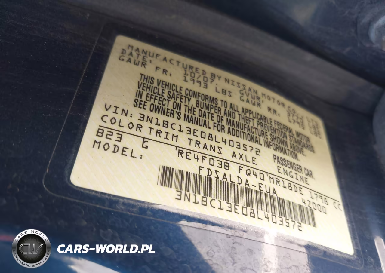 2008 Nissan Versa 1.8 S VIN:3N1BC13E08L403572 - 9