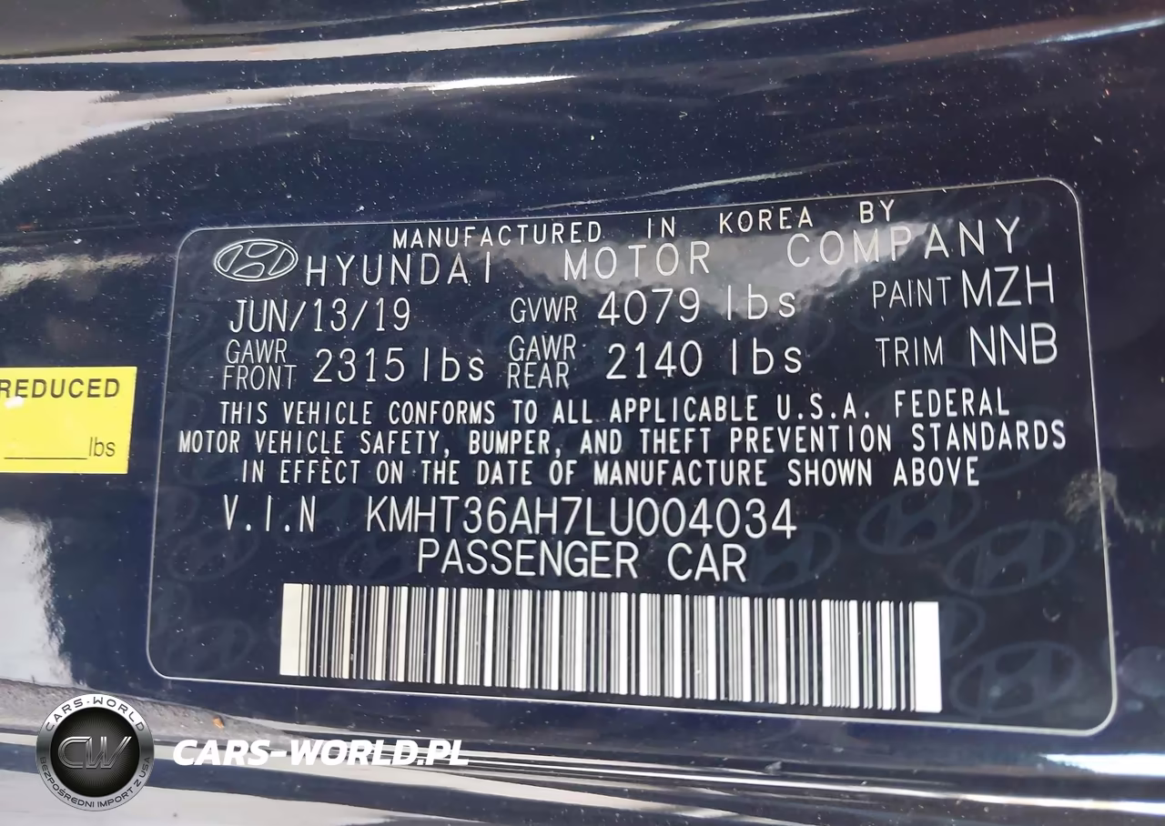 2020 Hyundai Veloster N VIN:KMHT36AH7LU004034 - 9