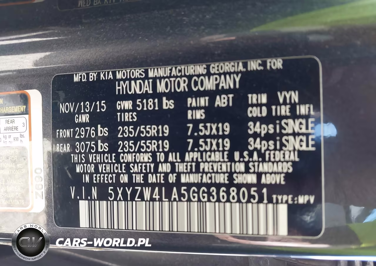 2016 Hyundai Santa Fe Sport 2.0L Turbo VIN:5XYZW4LA5GG368051 - 9