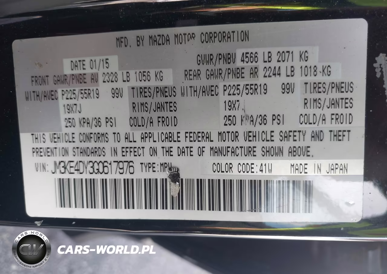 2016 Mazda Cx-5 Grand Touring VIN:JM3KE4DY3G0617976 - 9
