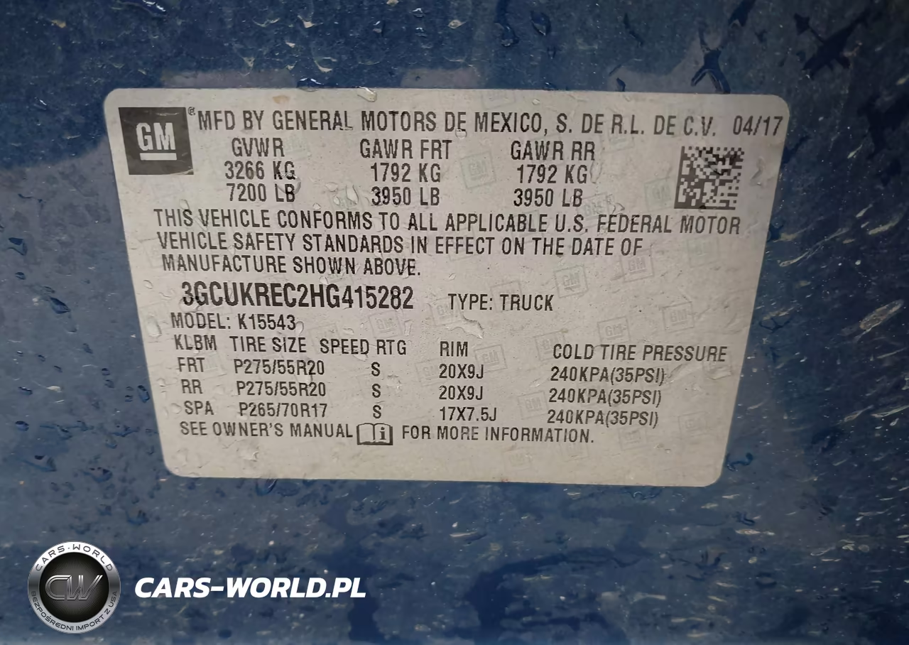 2017 Chevrolet Silverado 1500 Lt VIN:3GCUKREC2HG415282 - 9