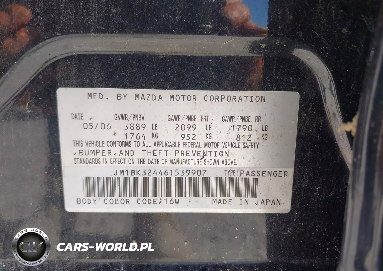2006 Mazda Mazda3 S Touring VIN:JM1BK324461539907 - 9