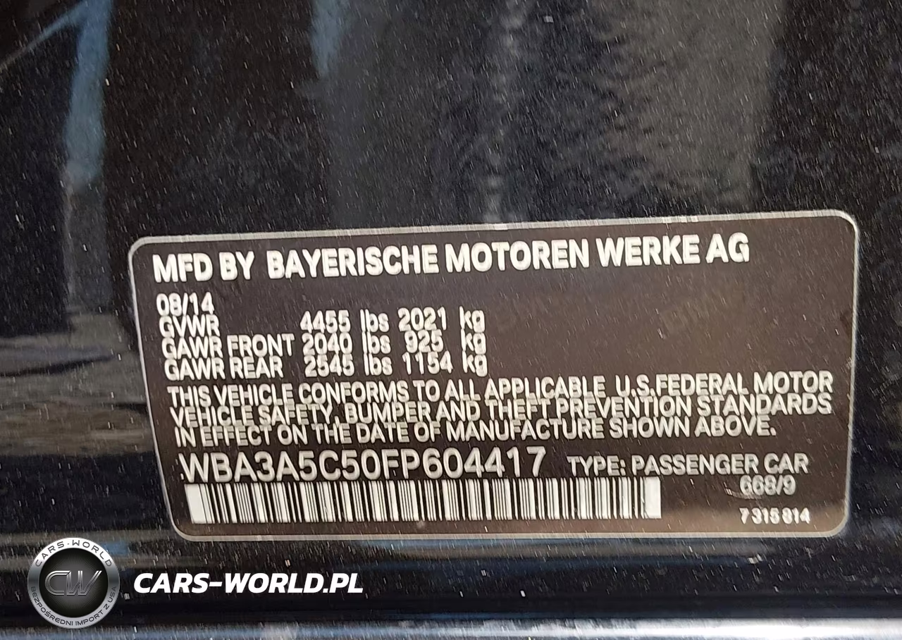 2015 BMW 328I VIN:WBA3A5C50FP604417 - 9