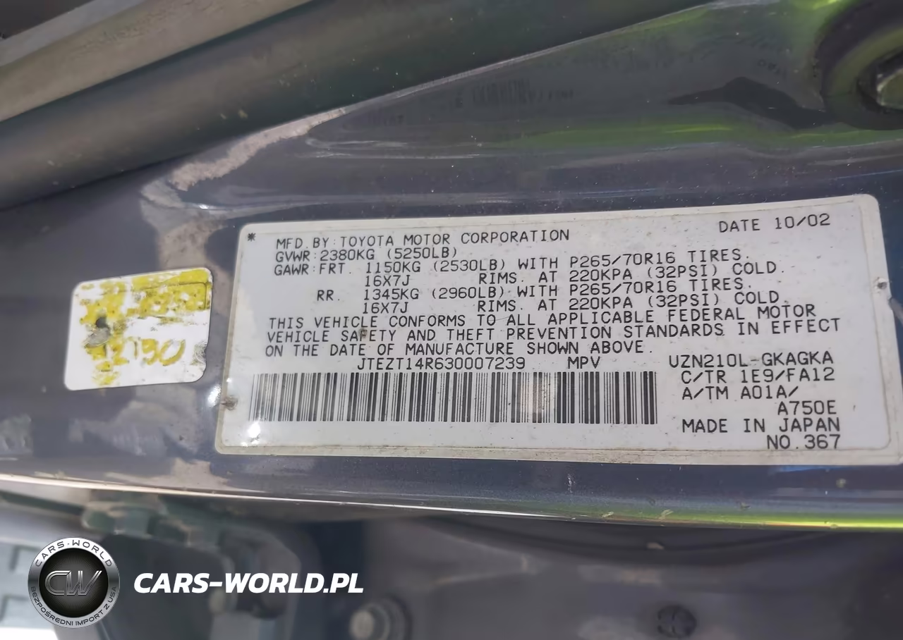2003 Toyota 4Runner Sr5 V8 VIN:JTEZT14R630007239 - 9