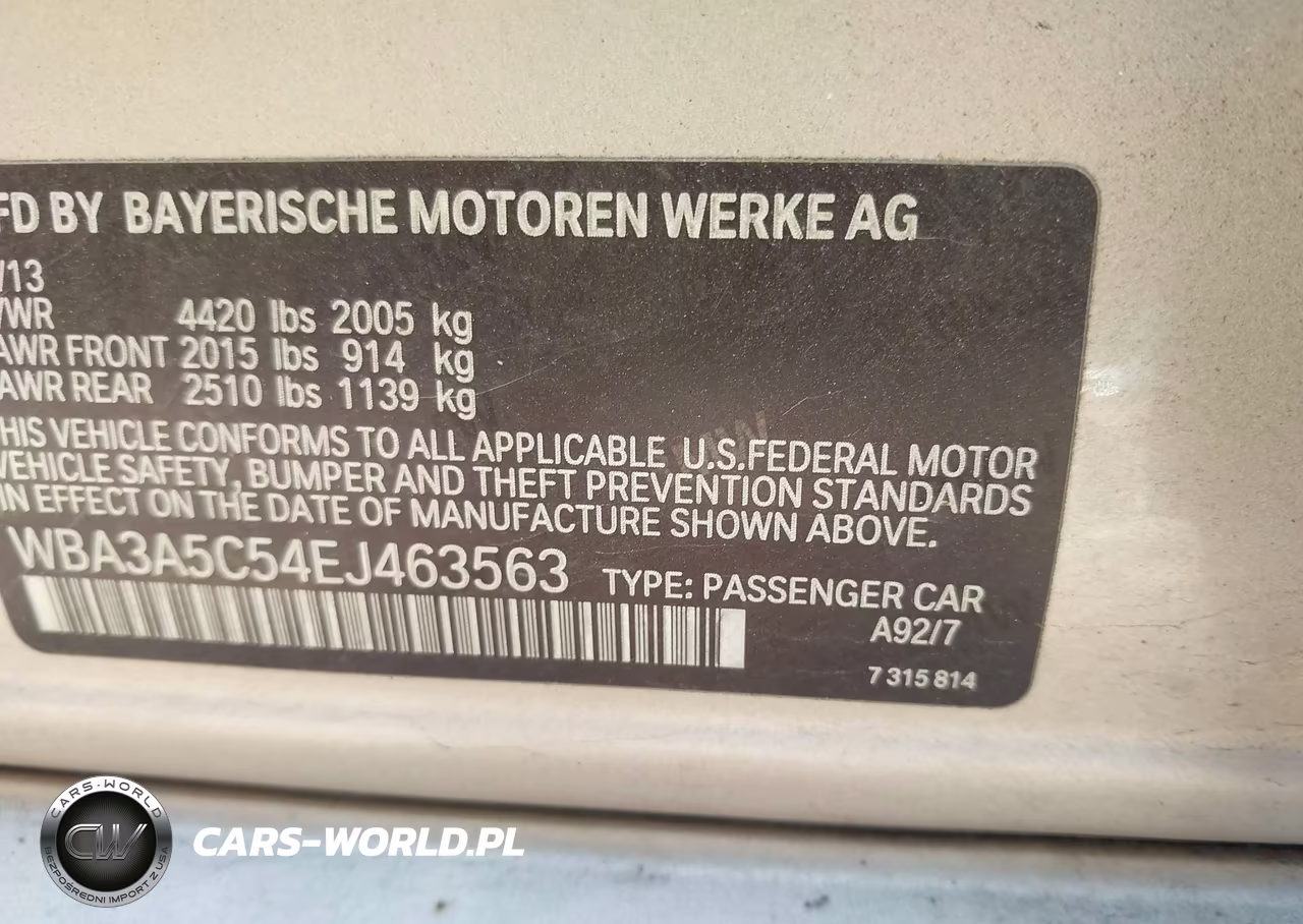 2014 BMW 328I VIN:WBA3A5C54EJ463563 - 9