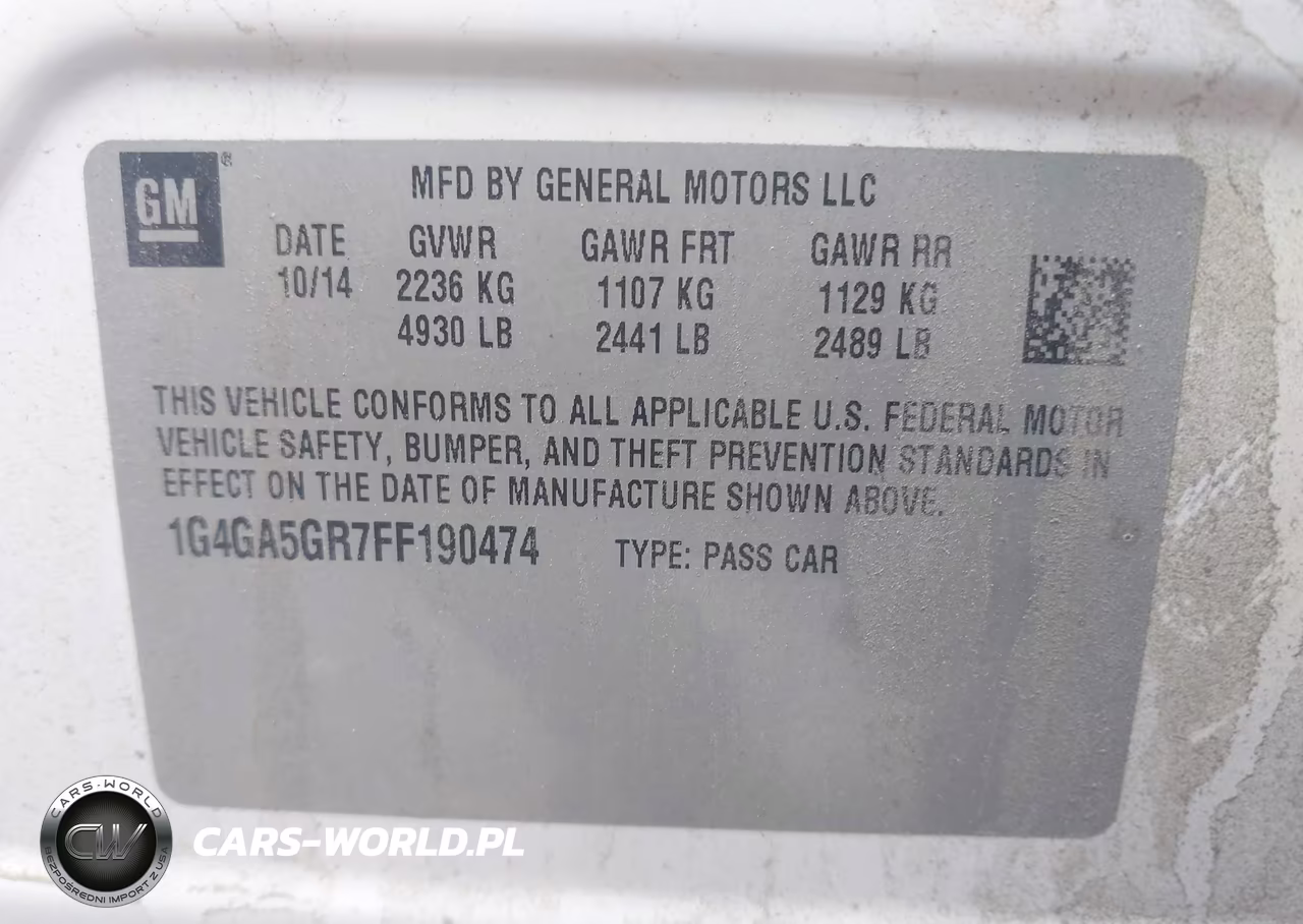 2015 Buick Lacrosse VIN:1G4GA5GR7FF190474 - 9