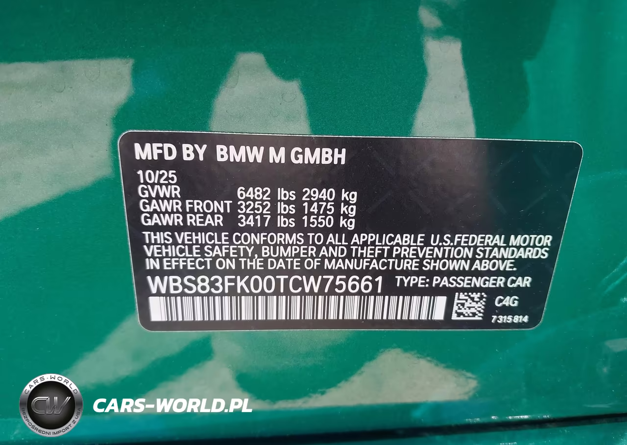 2026 BMW M5 VIN:WBS83FK00TCW75661 - 9
