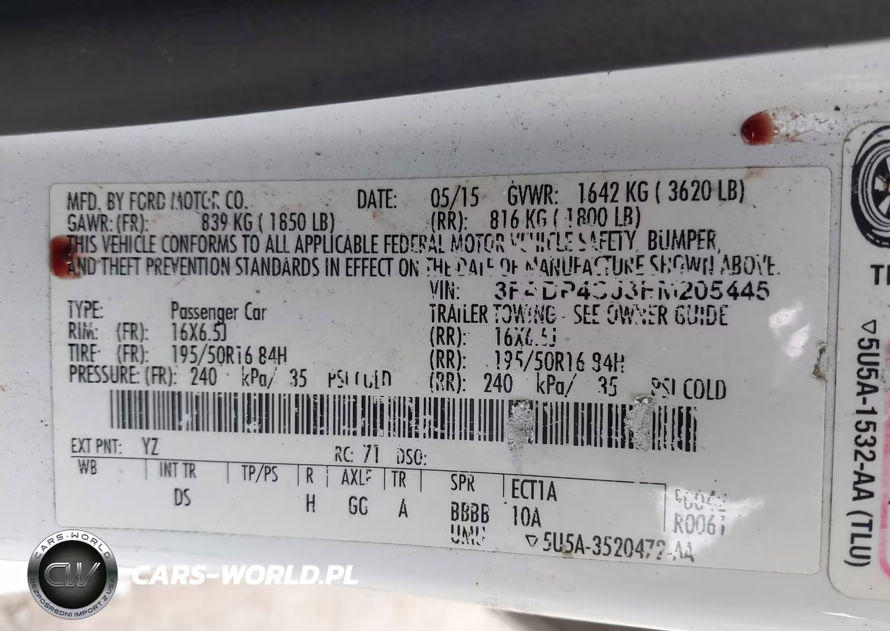 2015 Ford Fiesta Titanium VIN:3FADP4CJ3FM205445 - 9