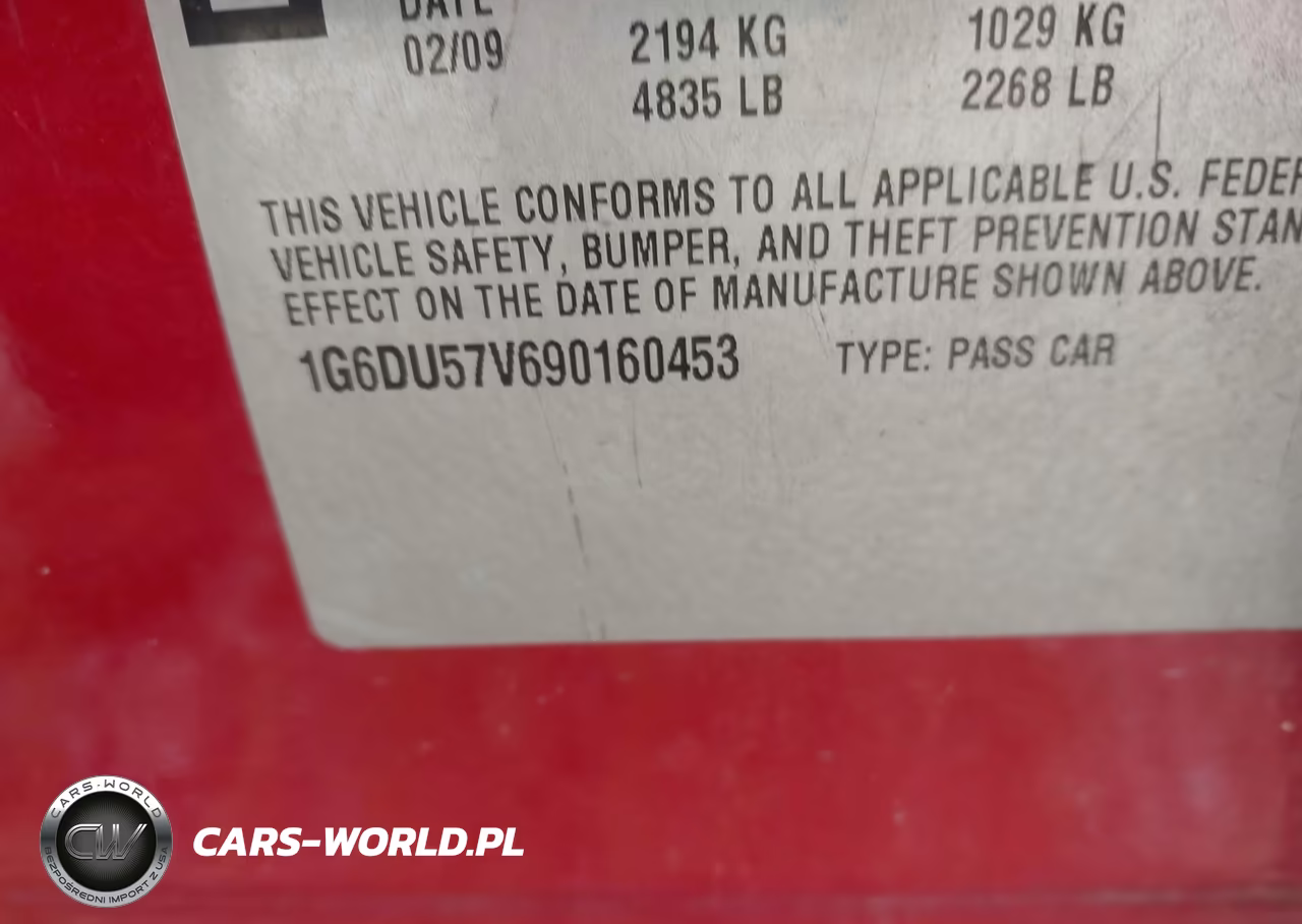 2009 Cadillac Cts Standard VIN:1G6DU57V690160453 - 9