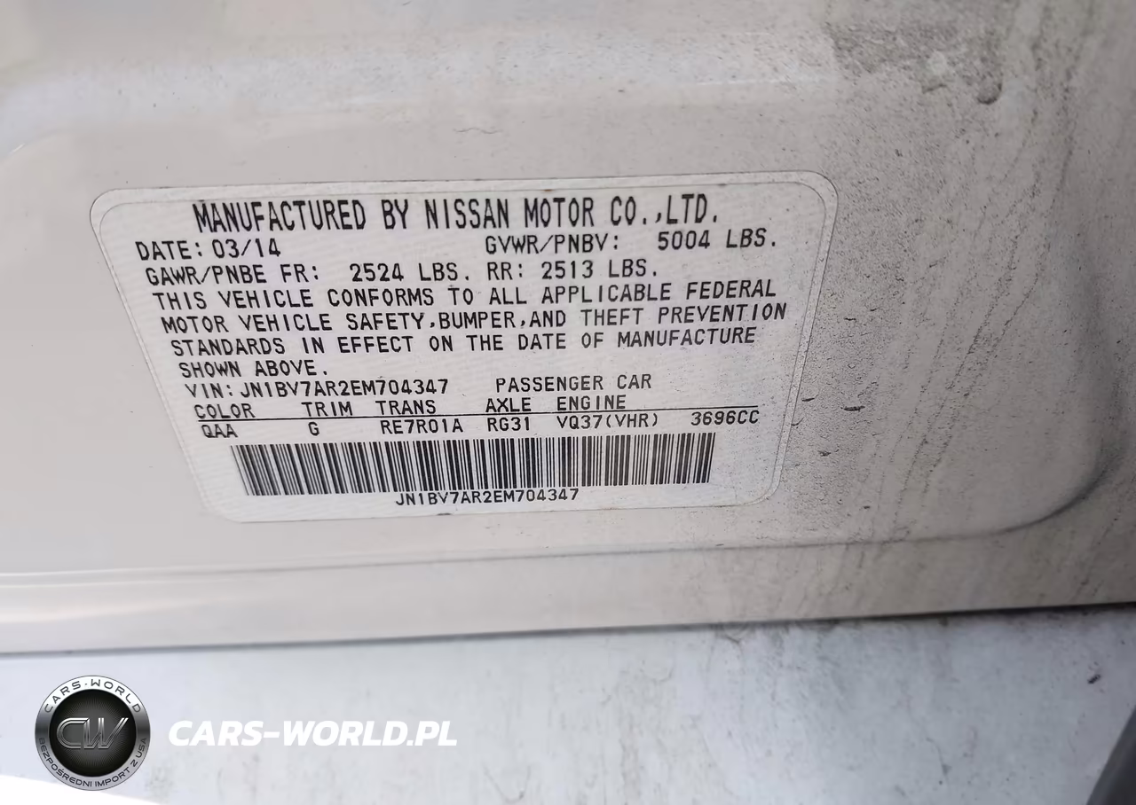2014 Infiniti Q50 Premium VIN:JN1BV7AR2EM704347 - 9