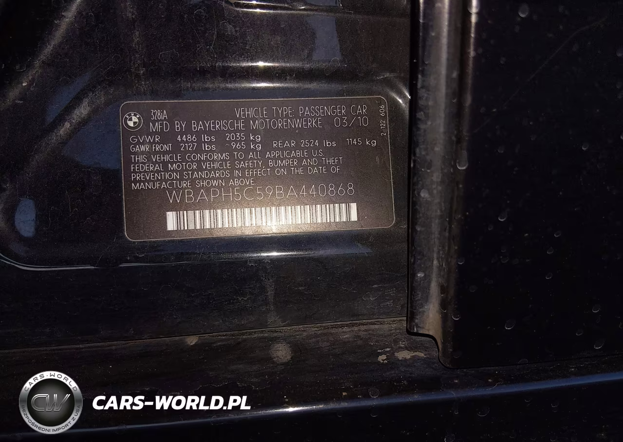 2011 BMW 328I VIN:WBAPH5C59BA440868 - 9