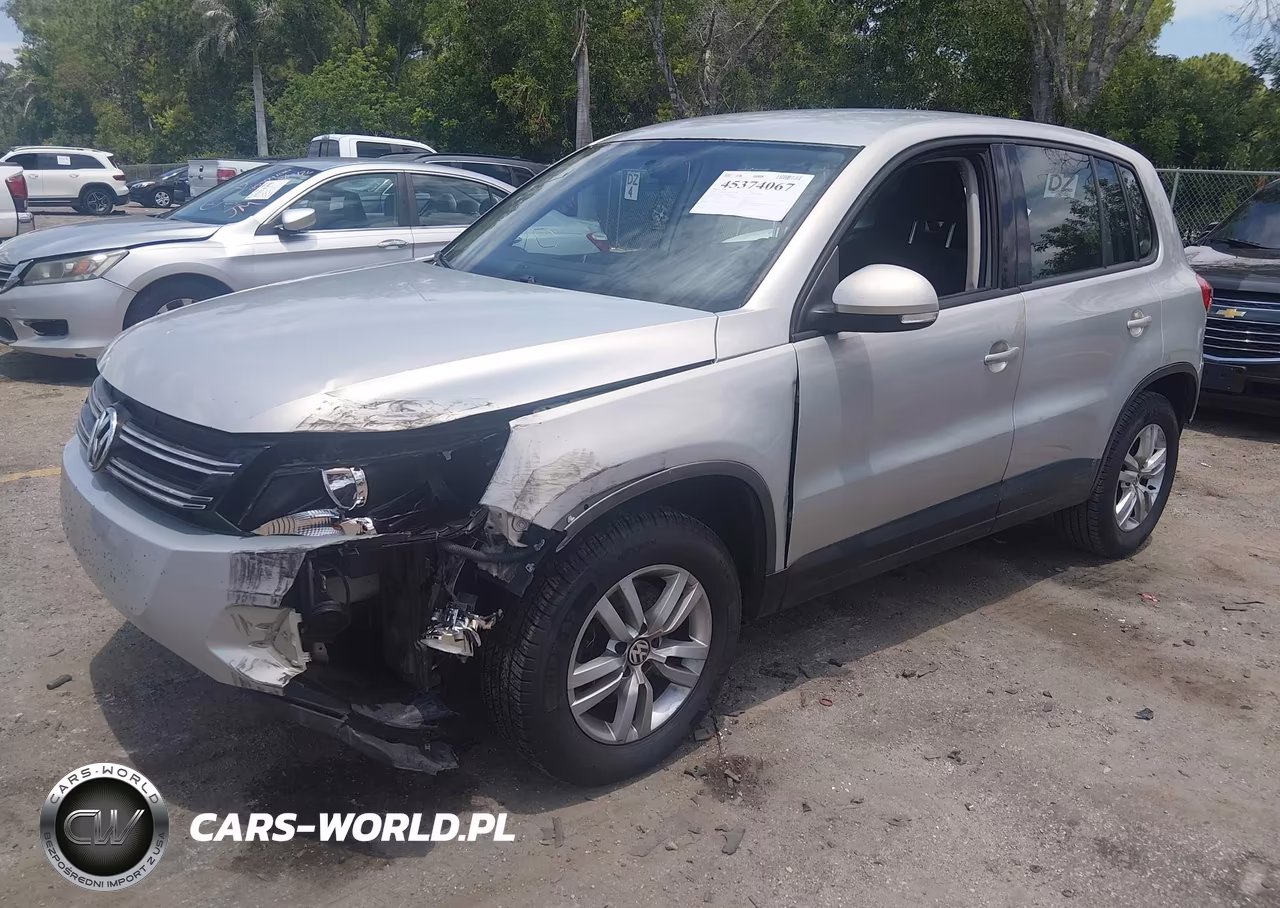 2013 Volkswagen Tiguan S VIN:WVGAV3AX8DW574329 - 2
