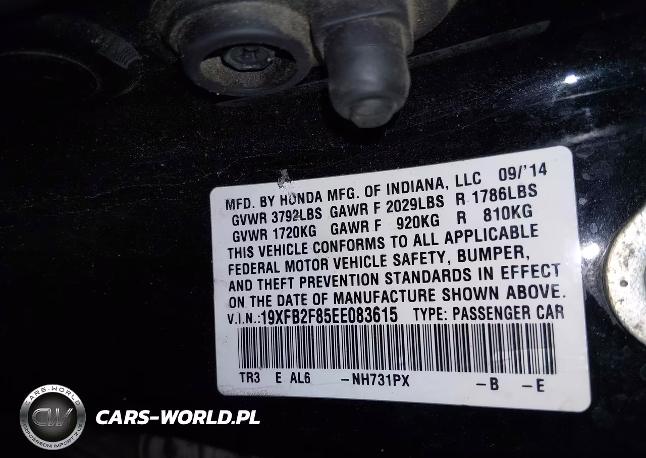 2014 Honda Civic Ex VIN:19XFB2F85EE083615 - 9