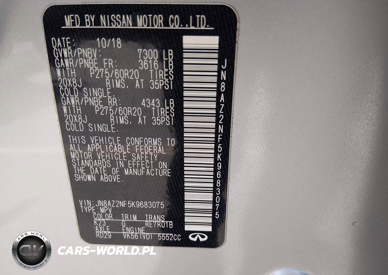 2019 Infiniti Qx80 Luxe VIN:JN8AZ2NF5K9683075 - 9