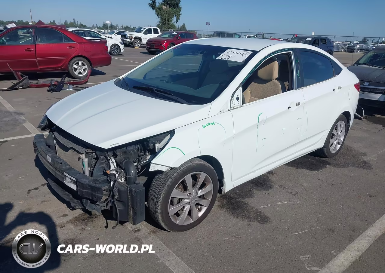 2012 Hyundai Accent Gls VIN:KMHCU4AE8CU267057 - 2