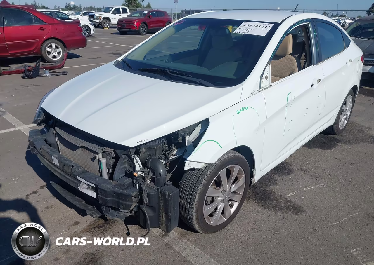 2012 Hyundai Accent Gls VIN:KMHCU4AE8CU267057 - 6