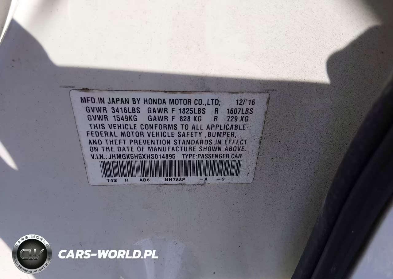 2017 Honda Fit Lx VIN:JHMGK5H5XHS014895 - 9