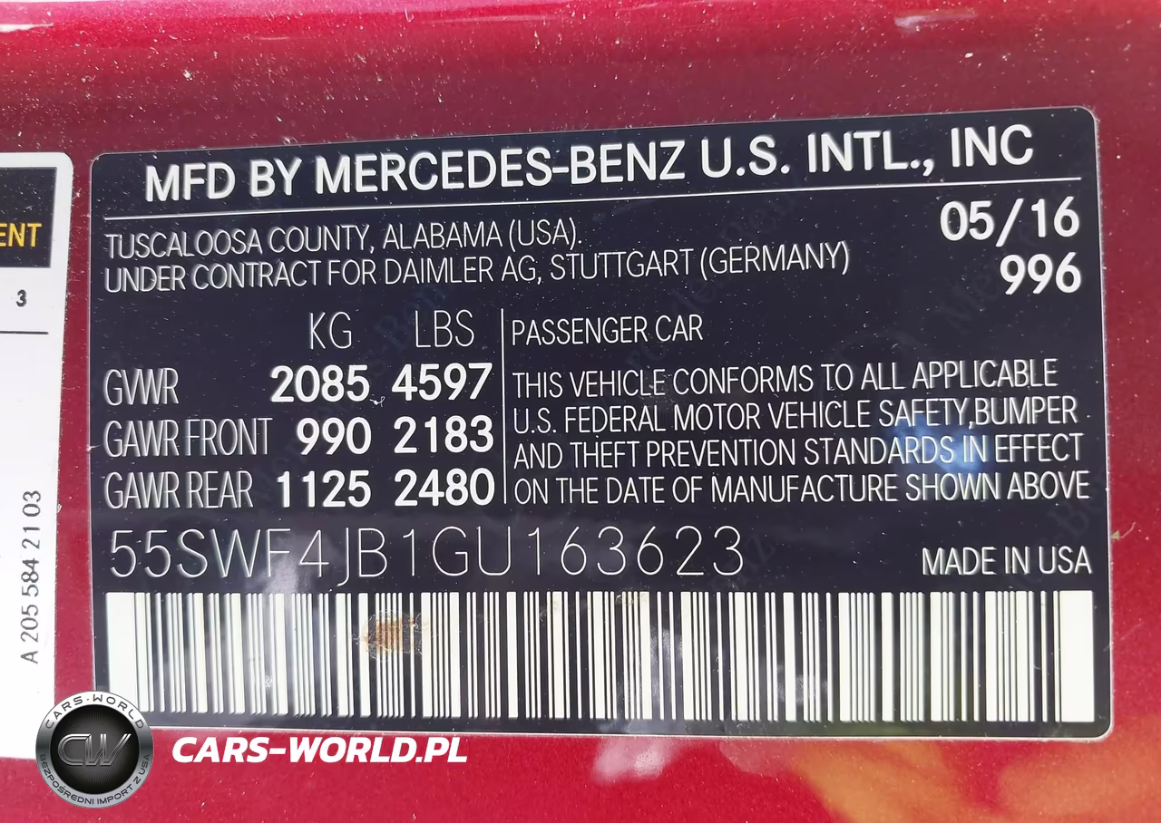 2016 Mercedes-Benz C 300 Sport VIN:55SWF4JB1GU163623 - 9
