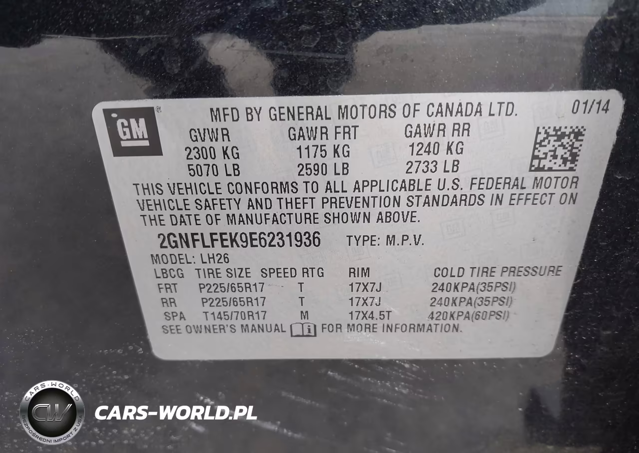2014 Chevrolet Equinox Lt VIN:2GNFLFEK9E6231936 - 9