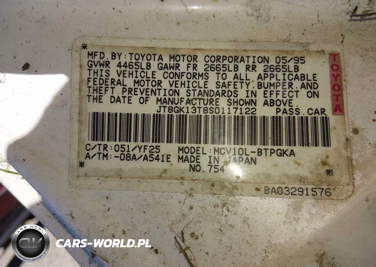 1995 Lexus Es 300 VIN:JT8GK13T8S0117122 - 9