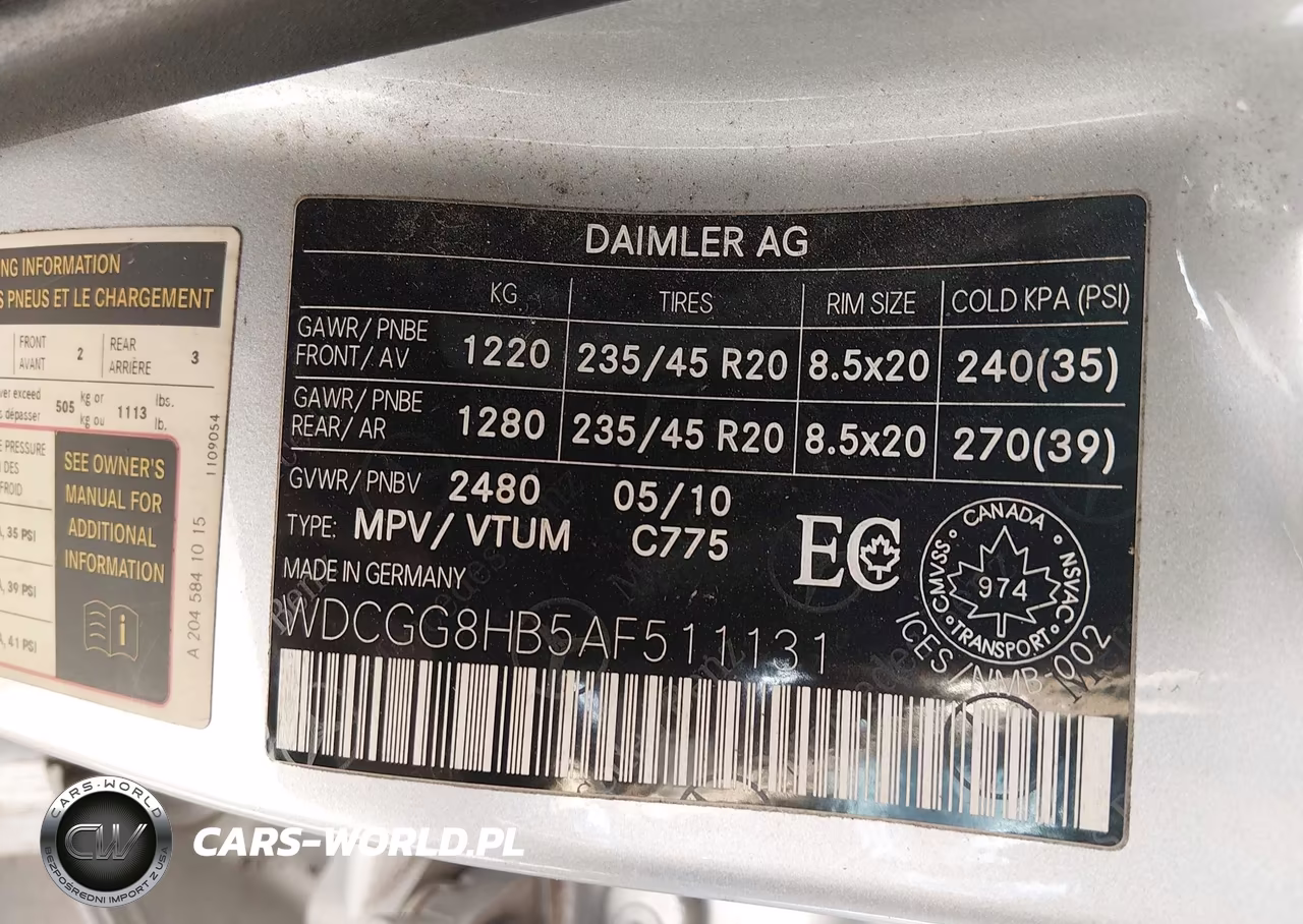 2010 Mercedes-Benz Glk 350 4Matic VIN:WDCGG8HB5AF511131 - 9