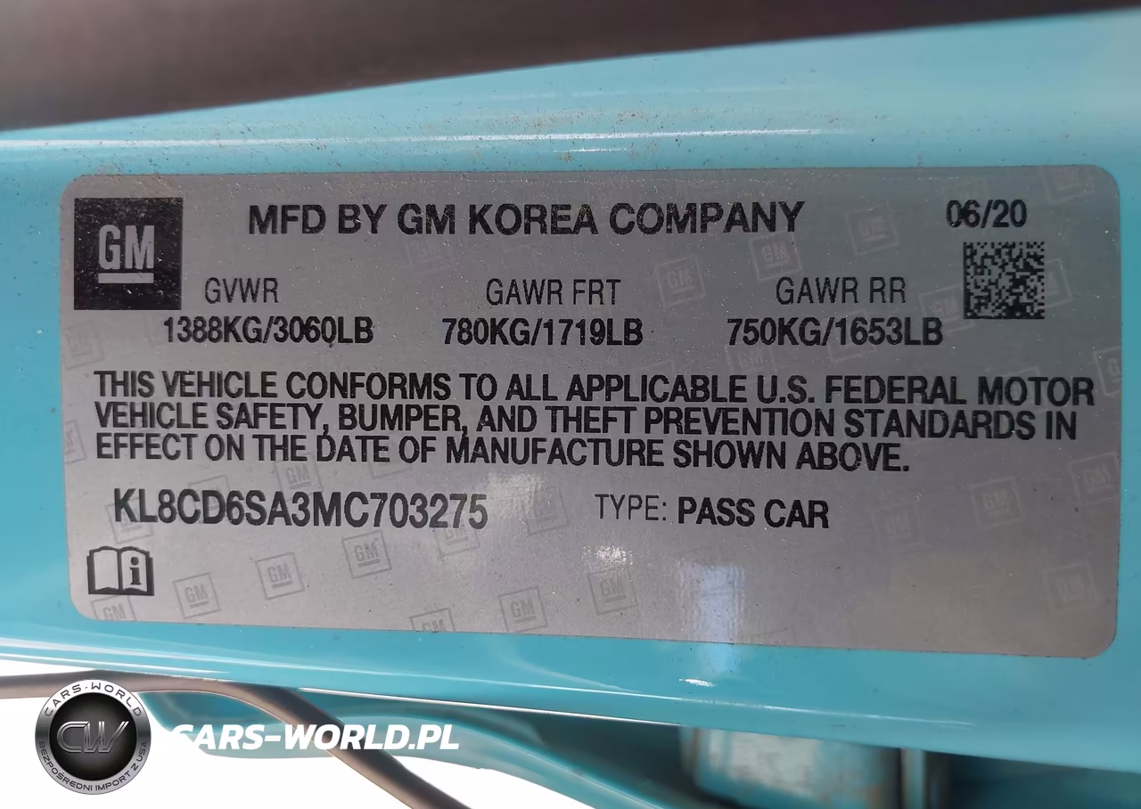 2021 Chevrolet Spark Fwd 1Lt Automatic VIN:KL8CD6SA3MC703275 - 9