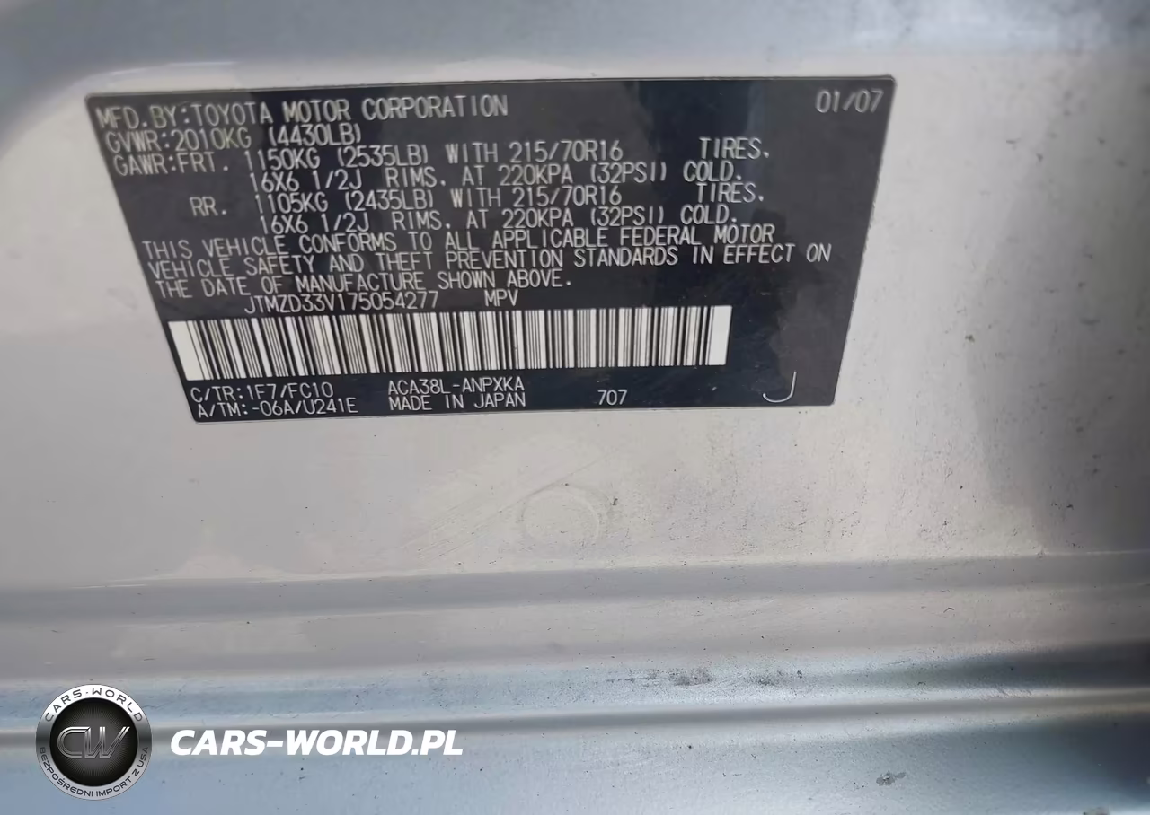 2007 Toyota Rav4 VIN:JTMZD33V175054277 - 9