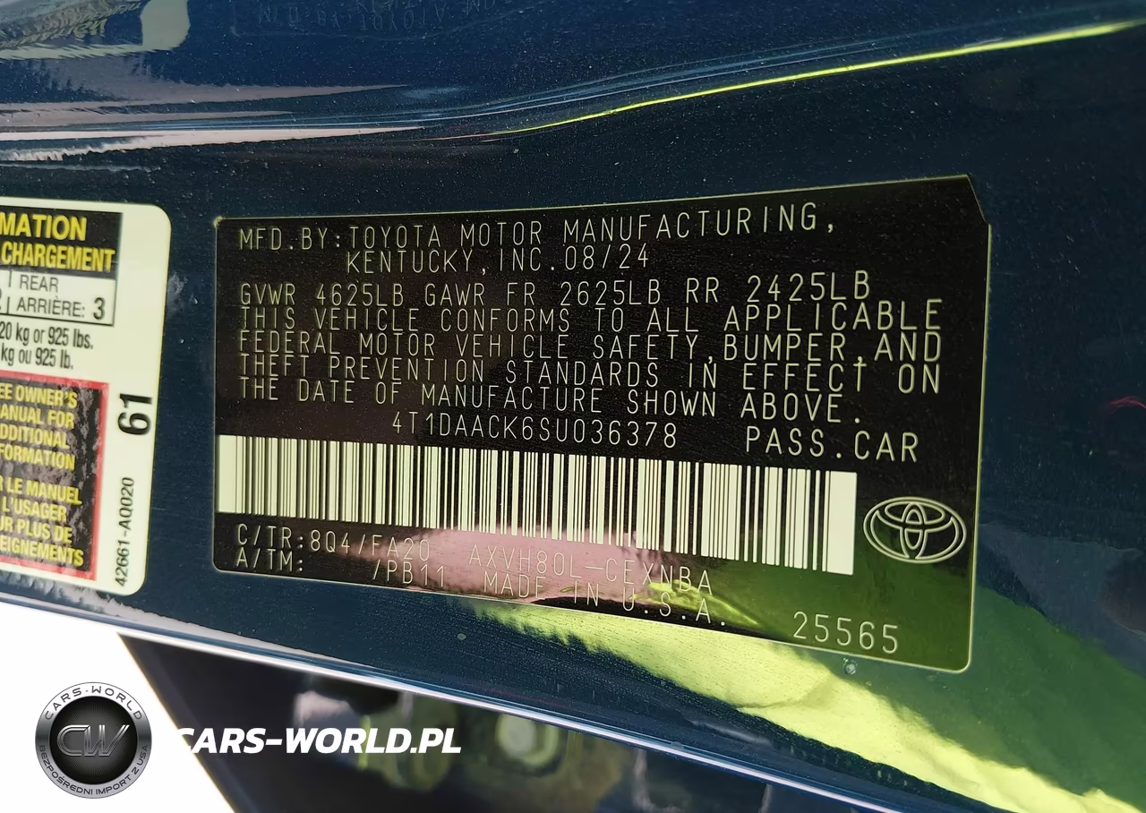 2025 Toyota Camry Le VIN:4T1DAACK6SU036378 - 9