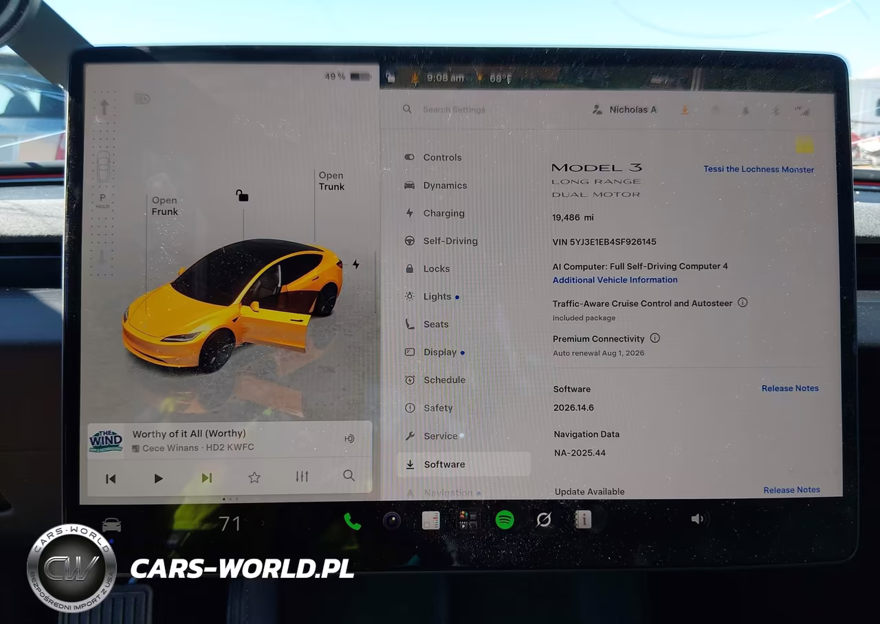 2025 Tesla Model 3 Long Range All-Wheel Drive VIN:5YJ3E1EB4SF926145 - 17