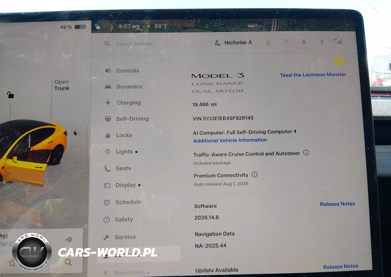 2025 Tesla Model 3 Long Range All-Wheel Drive VIN:5YJ3E1EB4SF926145 - 7