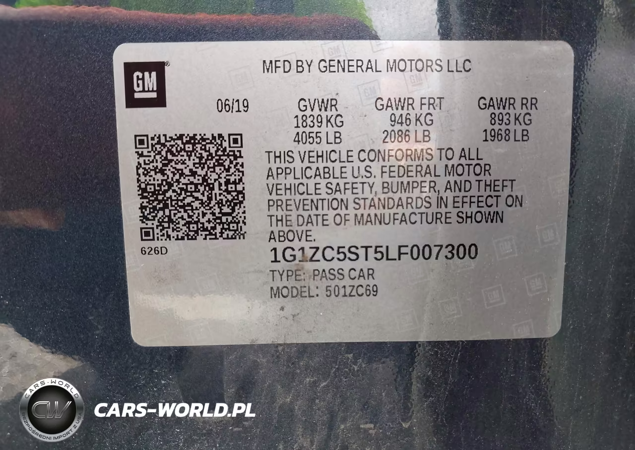 2020 Chevrolet Malibu Fwd 1Fl VIN:1G1ZC5ST5LF007300 - 9