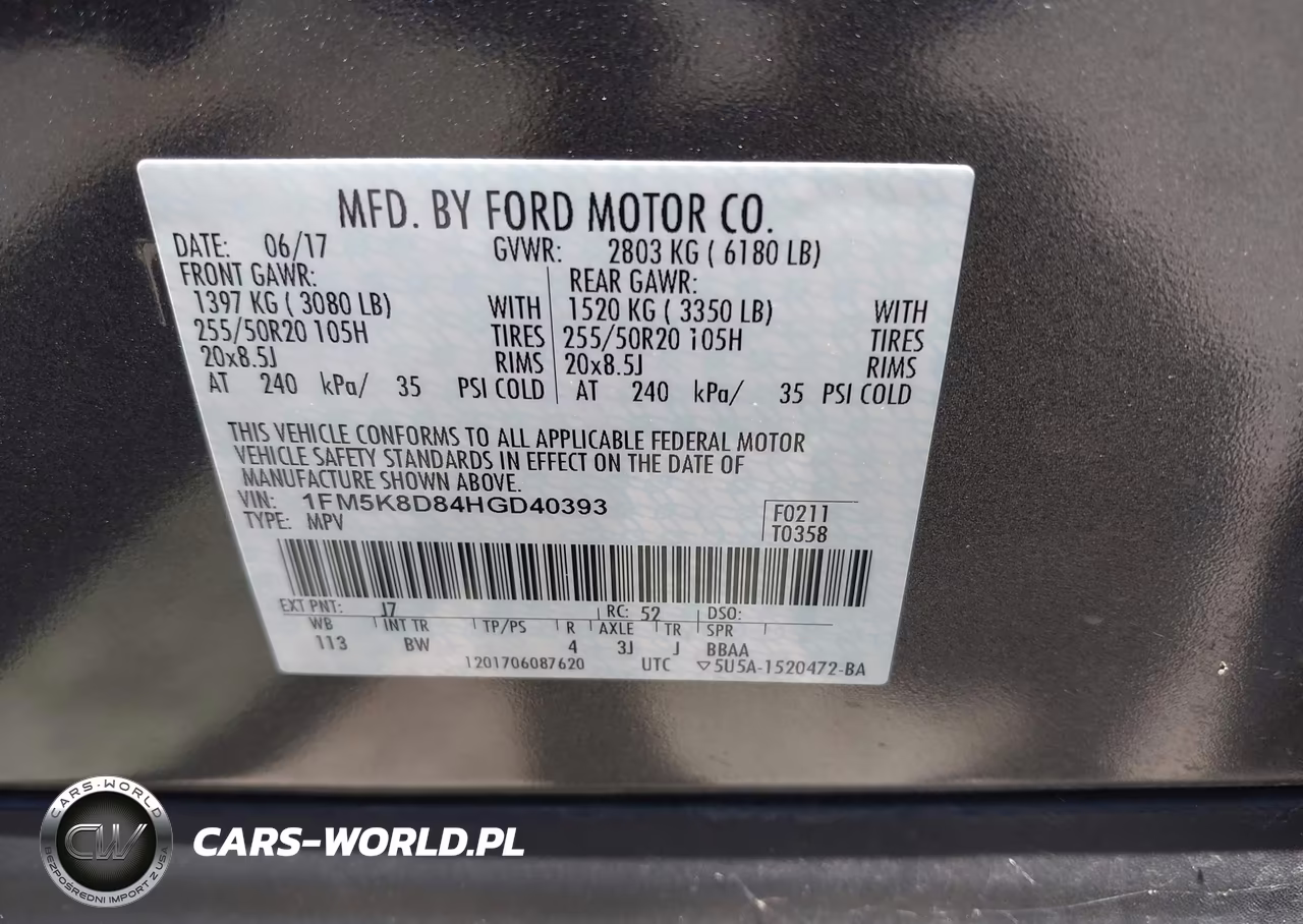 2017 Ford Explorer Xlt VIN:1FM5K8D84HGD40393 - 9