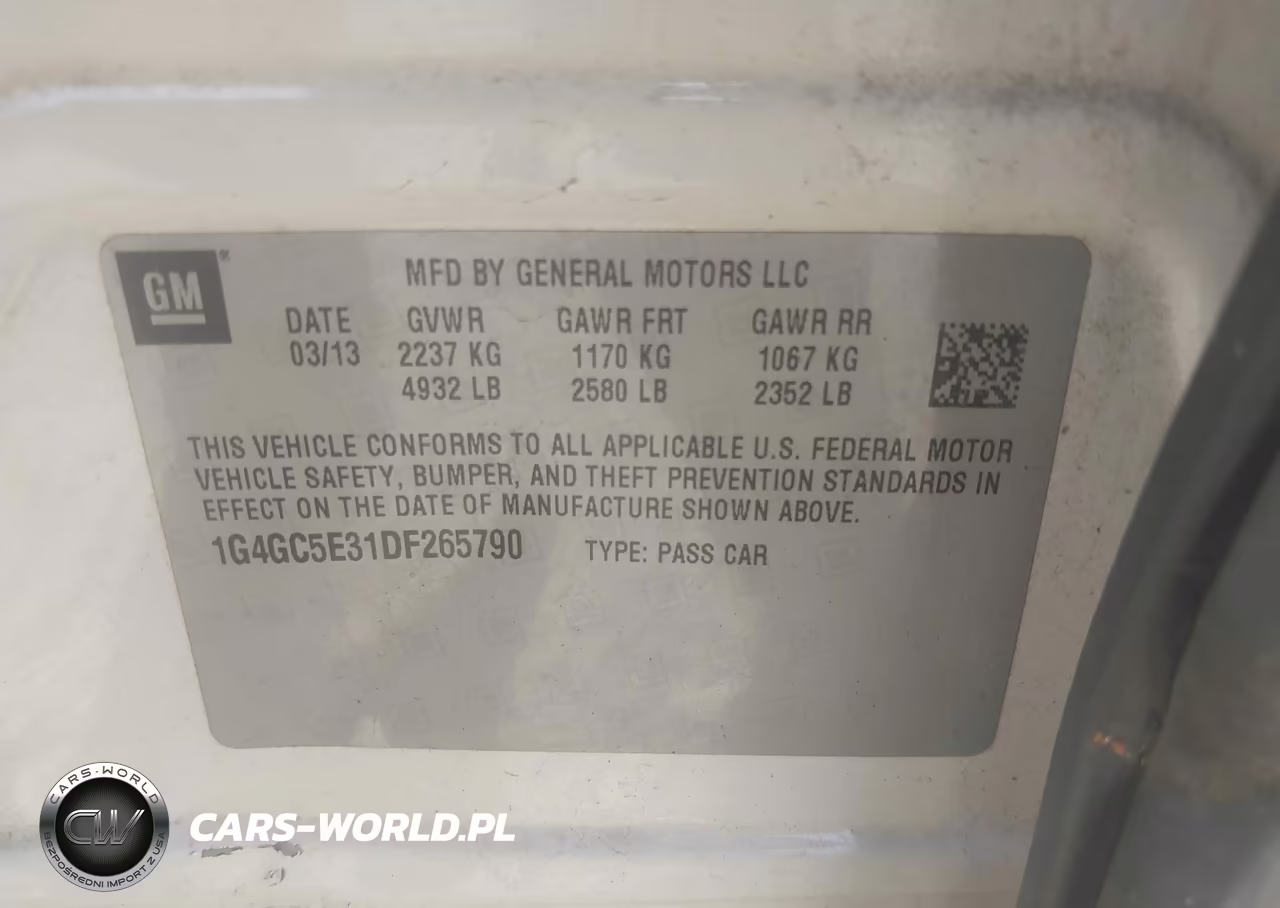 2013 Buick Lacrosse Leather Group VIN:1G4GC5E31DF265790 - 9