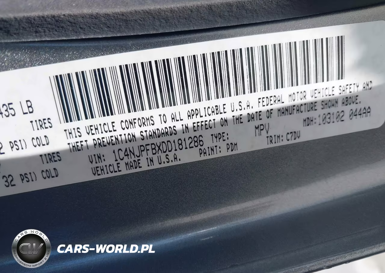 2013 Jeep Patriot Latitude VIN:1C4NJPFBXDD181286 - 9