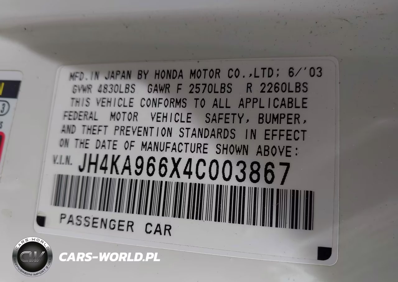 2004 Acura Rl 3.5 VIN:JH4KA966X4C003867 - 9