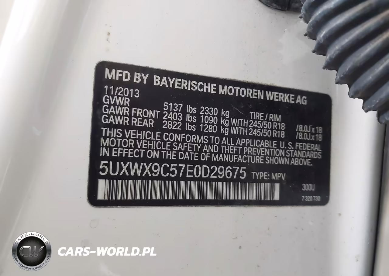 2014 BMW X3 xDrive28I VIN:5UXWX9C57E0D29675 - 9