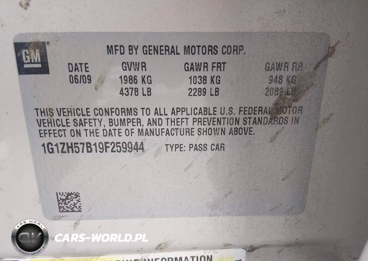 2009 Chevrolet Malibu Lt VIN:1G1ZH57B19F259944 - 9
