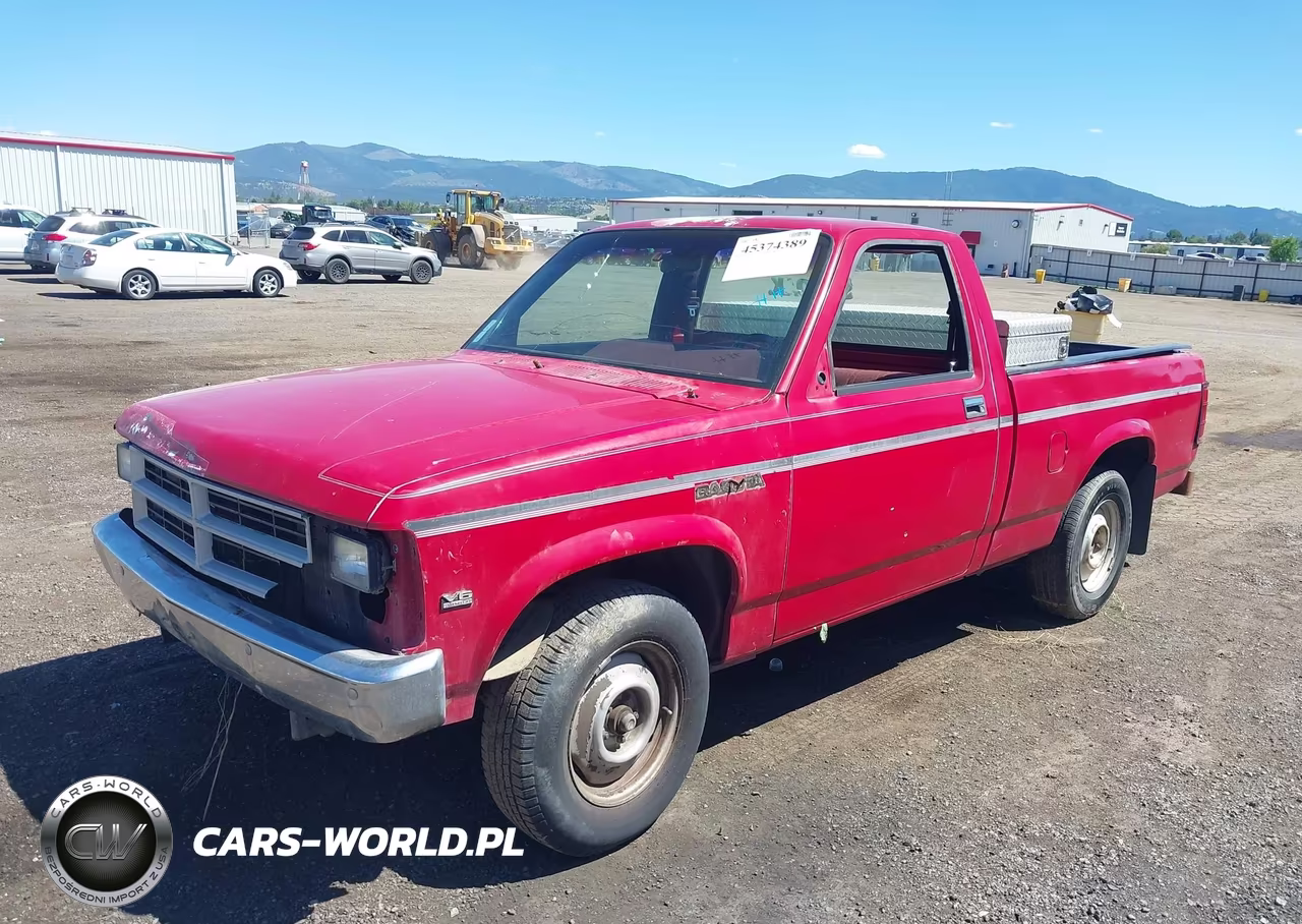 1989 Dodge Dakota VIN:1B7FL26X3KS004570 - 2