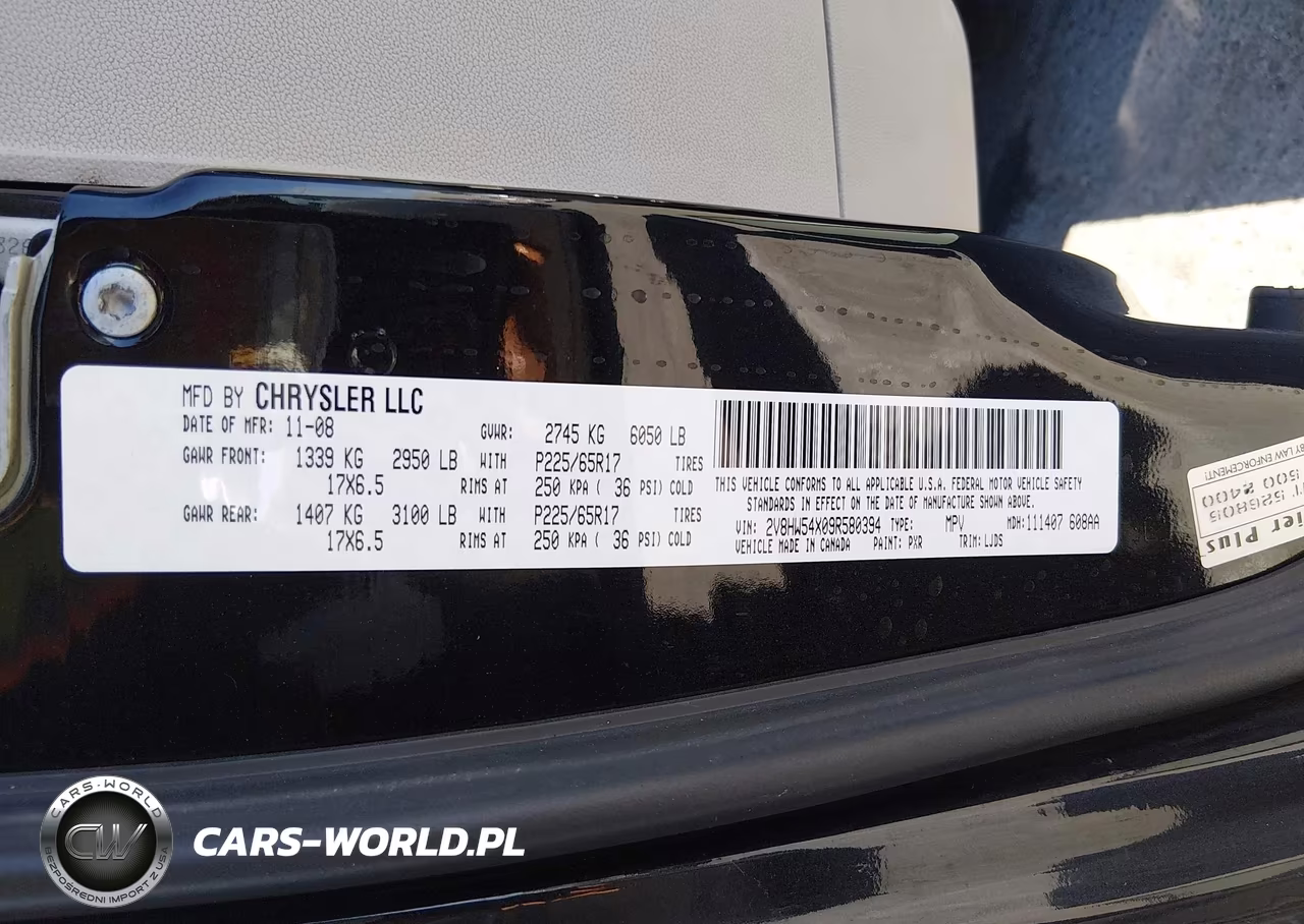2009 Volkswagen Routan Sel VIN:2V8HW54X09R580394 - 9