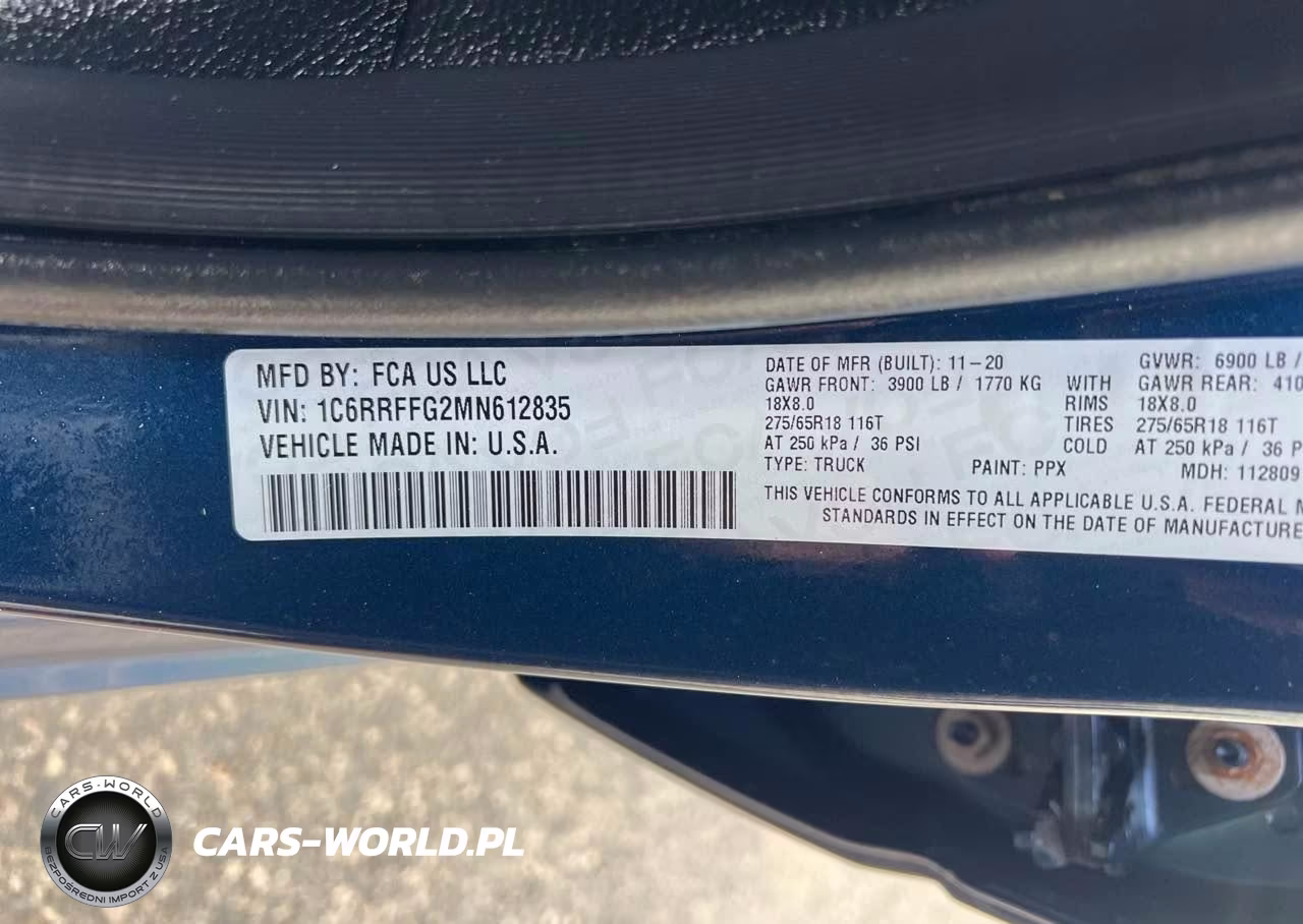 2021 Ram 1500 Big Horn-Lone Star VIN:1C6RRFFG2MN612835 - 9